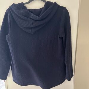 Talbots Navy Hooded Sweater